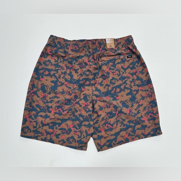 PrAna Men's XL Pull On Metric E-Waist Board 8" Stretch Shorts Fresca Camo NWT - Picture 3 of 10